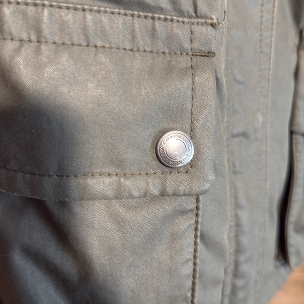 Coach Waxed Belt Hack Utility Jacket Leather Details - Picture 10 of 16